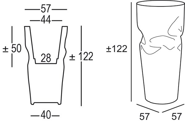 Кашпо пластиковое Saving/Space/Vase