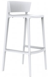 Стул пластиковый барный Vondom Africa Basic белый