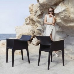 Кресло пластиковое Vondom Hidra Basic черный