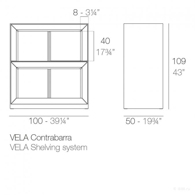 Стеллаж пластиковый Vela Basic