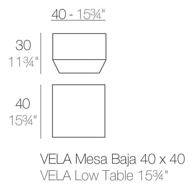 Столик пластиковый для лежака Vela Basic
