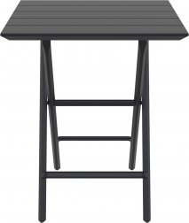 Стол пластиковый складной Helen Folding Table 60, черный, 600х600х740 мм