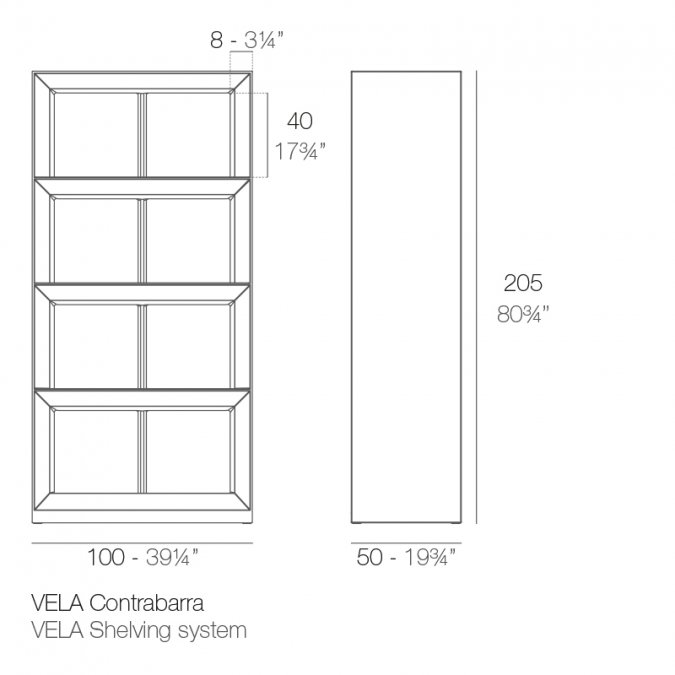 Стеллаж пластиковый Vela Basic