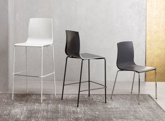 Стул полубарный пластиковый Scab Design Alice Barstool антрацит