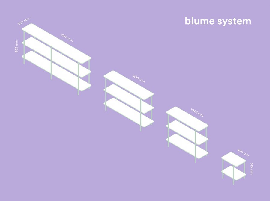 Стеллаж книжный Blume System