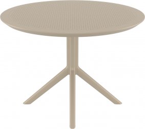 Стол пластиковый Sky Table Ø105, бежевый, Ø1050х740 мм