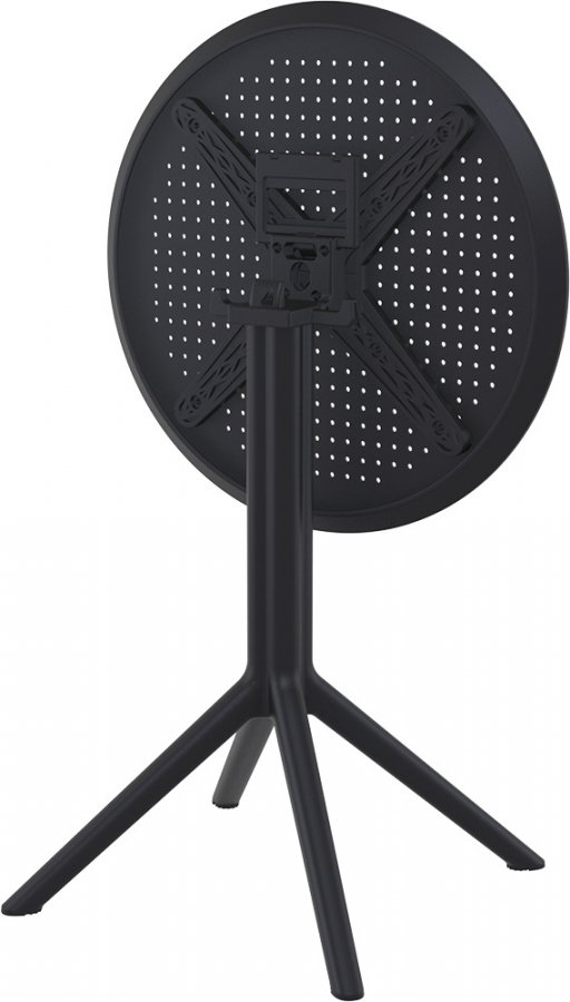 Стол пластиковый складной Sky Folding Table Ø60, черный, Ø600х740 мм