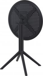 Стол пластиковый складной Sky Folding Table Ø60, черный, Ø600х740 мм