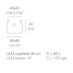 Кашпо пластиковое Ulm Simple