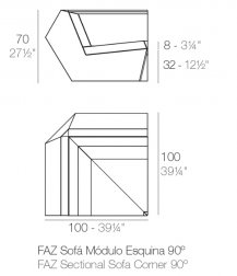 Модуль угловой с подушкой Faz Basic