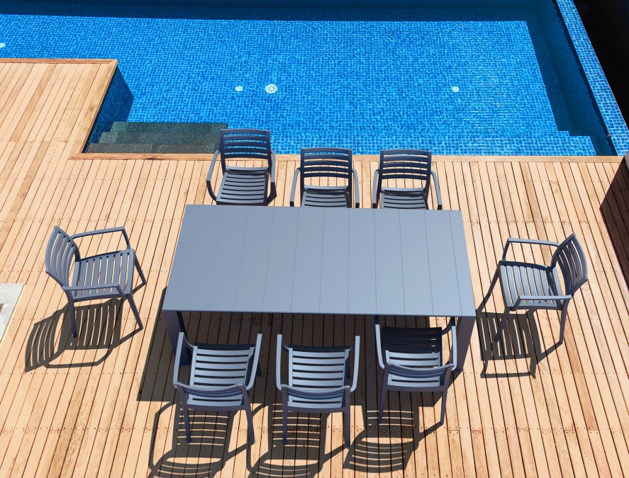 Кресло пластиковое Siesta Contract Artemis темно-серый