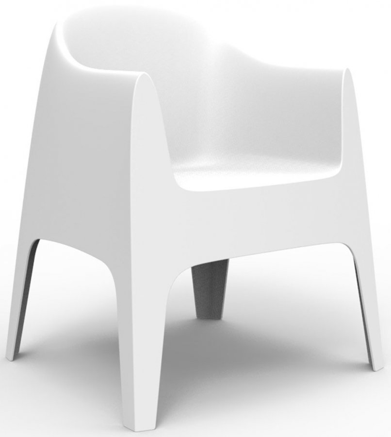Кресло пластиковое Vondom Solid Basic белый