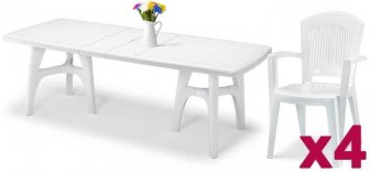 Комплект пластиковой мебели President Tris Super Elegant Monobloc