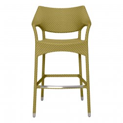 Кресло барное плетеное JANUS et Cie Amari бамбуковый зеленый