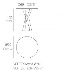 Стол обеденный ламинированный Vertex Basic