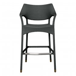 Кресло барное плетеное JANUS et Cie Amari лавовый