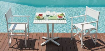 Стол обеденный металлический Aluminium Table