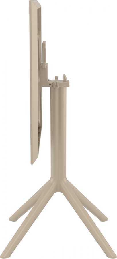 Стол пластиковый складной Sky Folding Table 60, бежевый, 600х600х740 мм