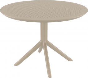 Стол пластиковый Sky Table Ø105, бежевый, Ø1050х740 мм