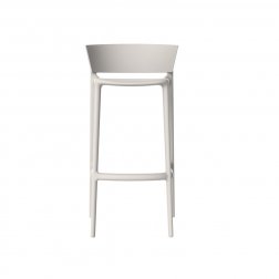 Стул пластиковый барный Vondom Africa Basic белый