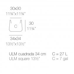 Кашпо пластиковое Ulm Simple