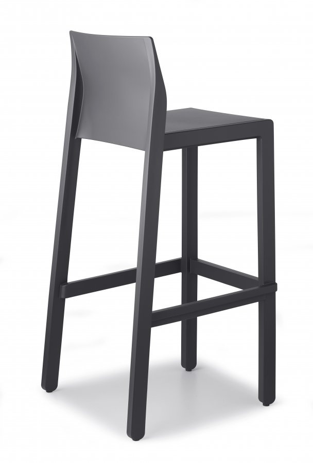 Стул барный пластиковый Scab Design Kate антрацит