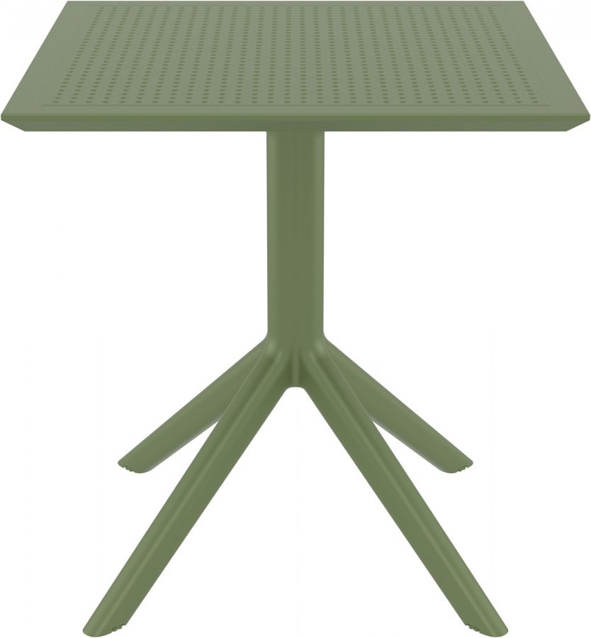 Стол пластиковый Sky Table 70, оливковый, 700х700х740 мм
