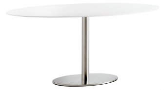 Стол обеденный Inox Ellittico