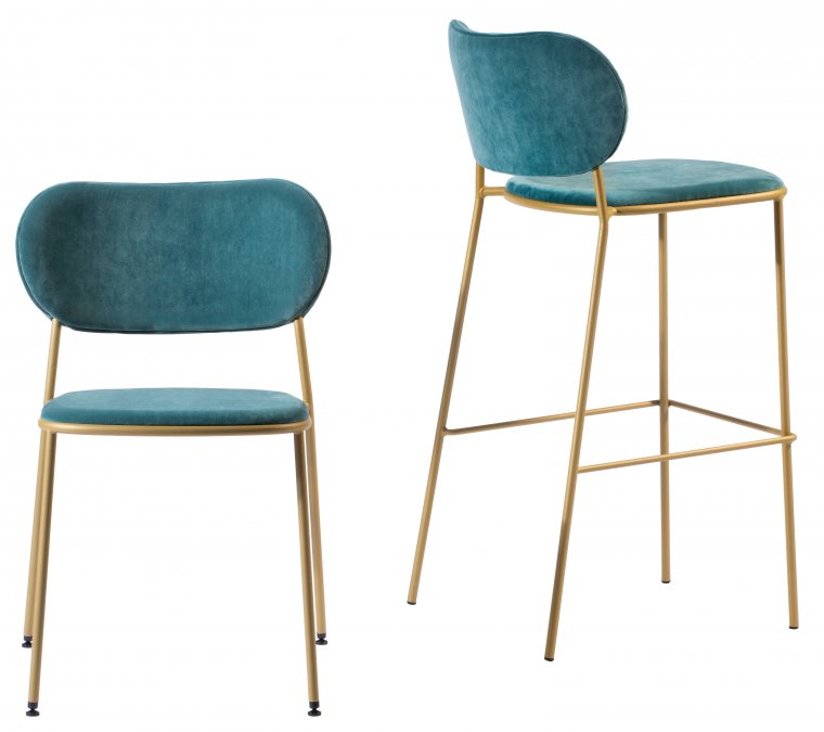 Стул барный с обивкой Gaber Nuta Light Stool 77