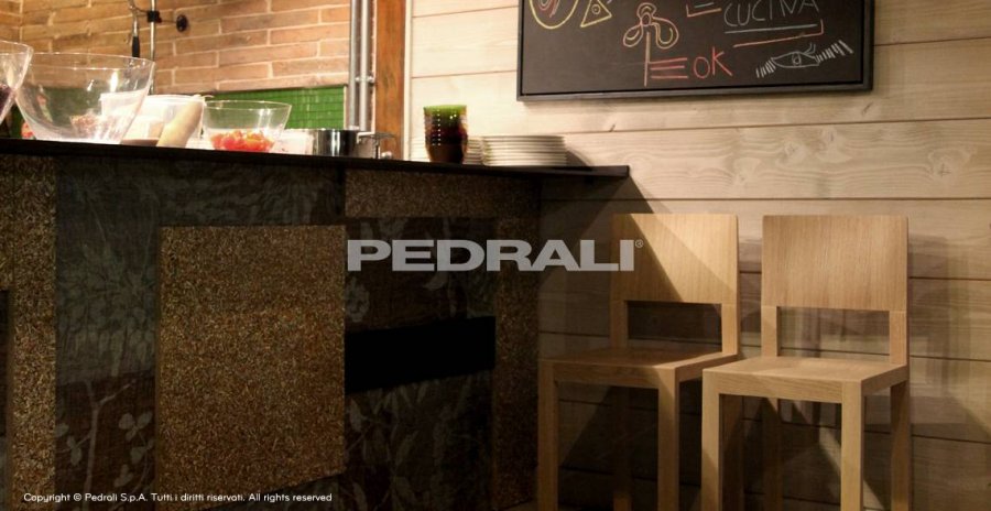 Стул деревянный барный PEDRALI Brera беленый дуб
