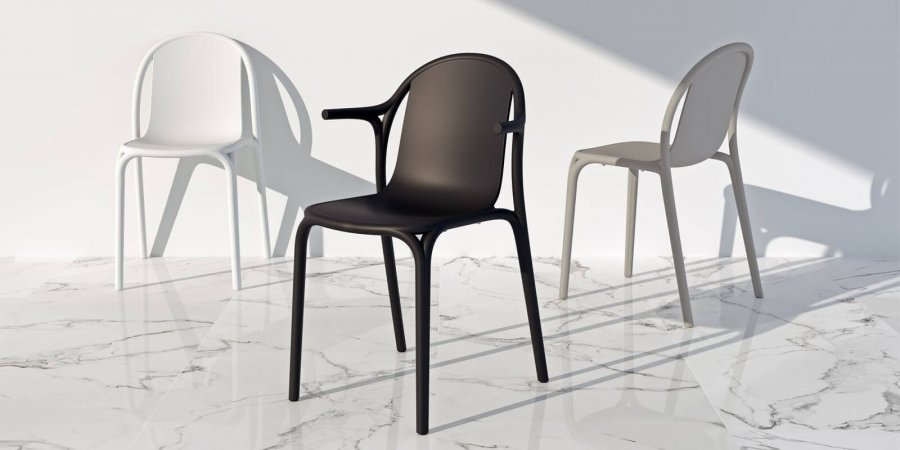 Кресло пластиковое Vondom Brooklyn Basic черный