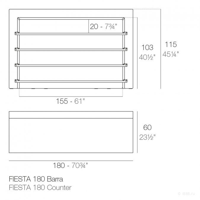 Стойка пластиковая барная Fiesta Basic