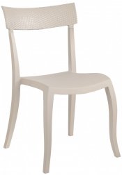 Стул пластиковый PAPATYA Hera-SP Rattan тортора