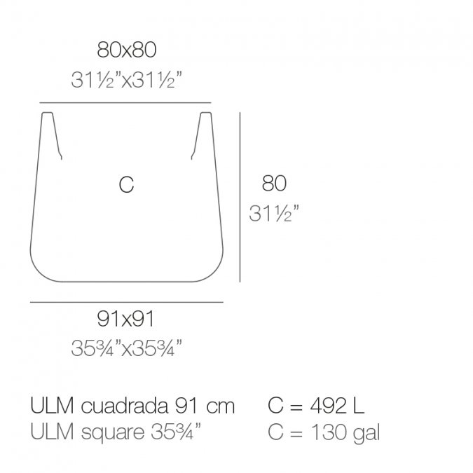 Кашпо пластиковое Ulm Simple