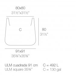 Кашпо пластиковое Ulm Simple