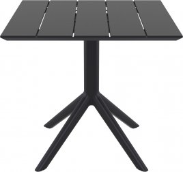 Стол пластиковый Paris Table 80, черный, 800х800х740 мм