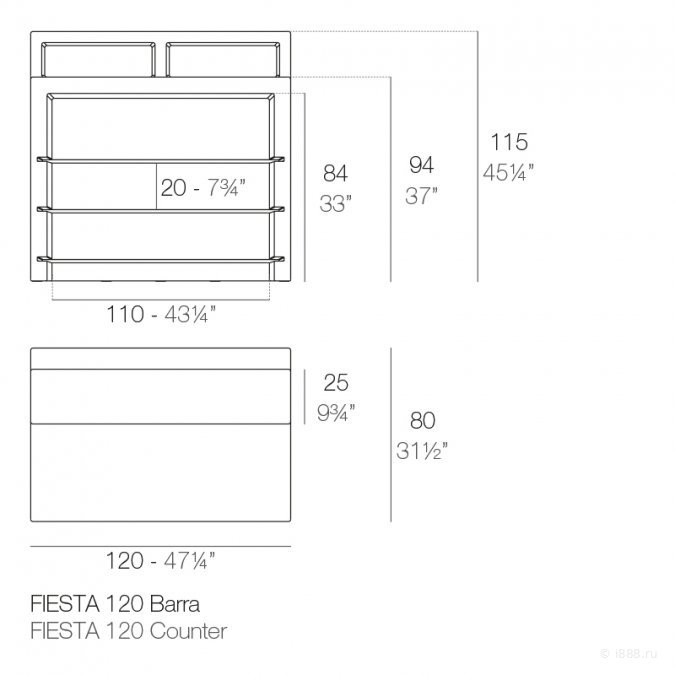 Стойка пластиковая барная Fiesta Basic