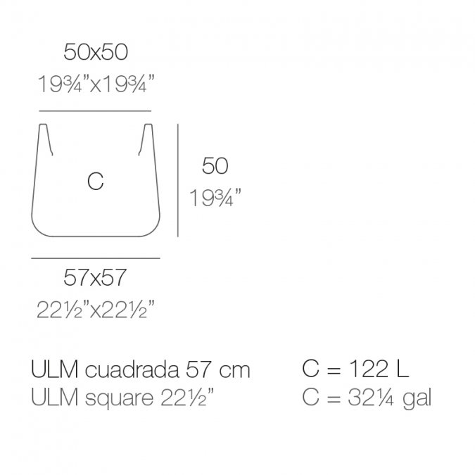 Кашпо пластиковое Ulm Simple