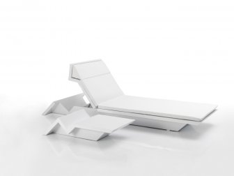 Лежак пластиковый с матрасом Rest Basic