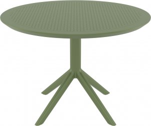 Стол пластиковый Sky Table Ø105, оливковый, 1050х740 мм