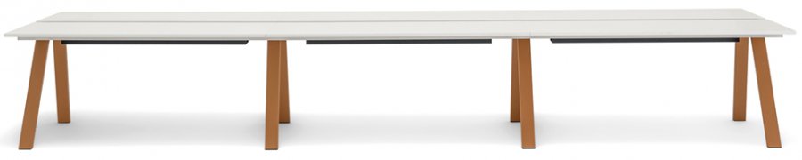 Стол ламинированный с каналом для протяжки проводов Arki-Table Desk