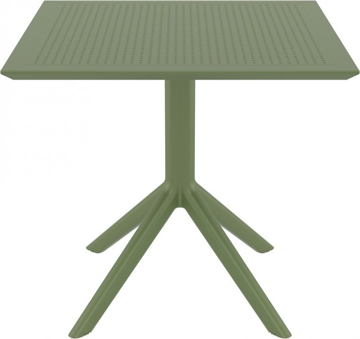 Стол пластиковый Sky Table 80, оливковый, 800х800х740 мм