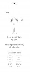 Подстолье барное складное Nemo