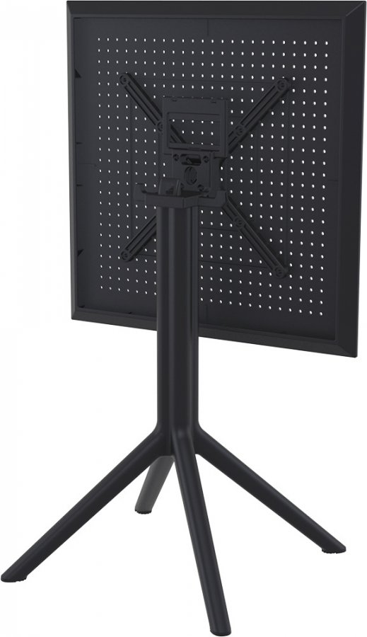 Стол пластиковый складной Sky Folding Table 60, черный, 600х600х740 мм