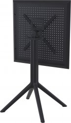 Стол пластиковый складной Sky Folding Table 60, черный, 600х600х740 мм