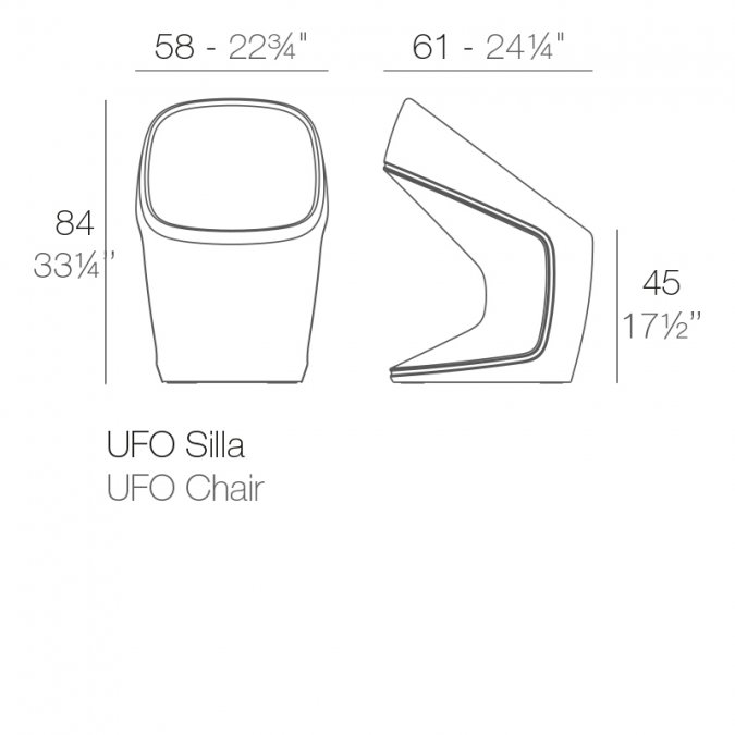 Стул пластиковый Vondom Ufo Basic