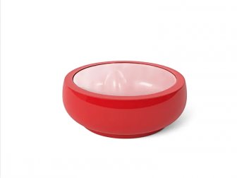 Столик пластиковый журнальный со стеклом Chubby Side Table Pop