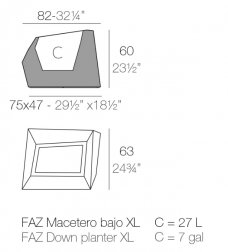Кашпо пластиковое Faz Basic