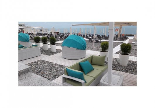 Пляж отеля Pullman Sochi Centre, г. Сочи