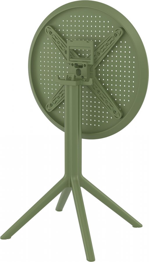 Стол пластиковый складной Sky Folding Table 60, оливковый, 600х740 мм